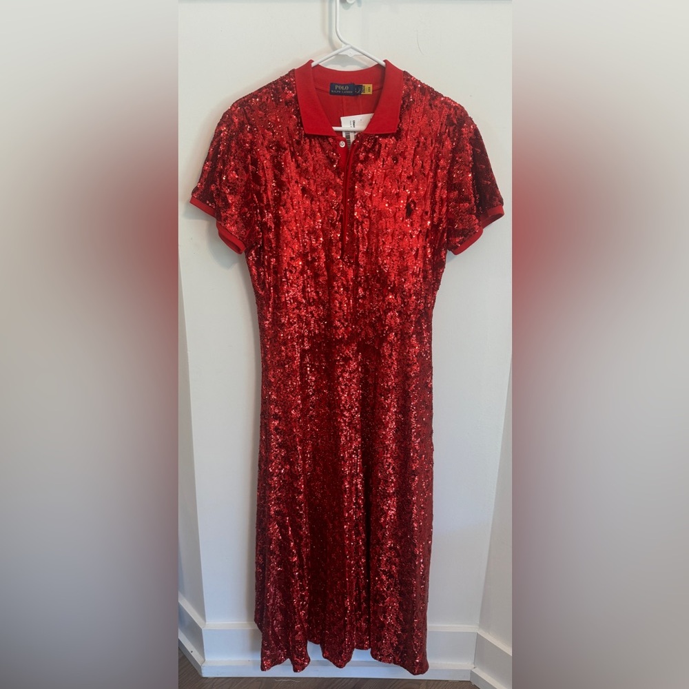 Ralph Lauren Sequin Polo Cocktail Dress